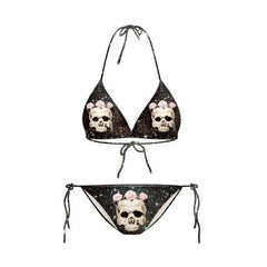 Sexy Funny Gothic Letters Pattern Bikini