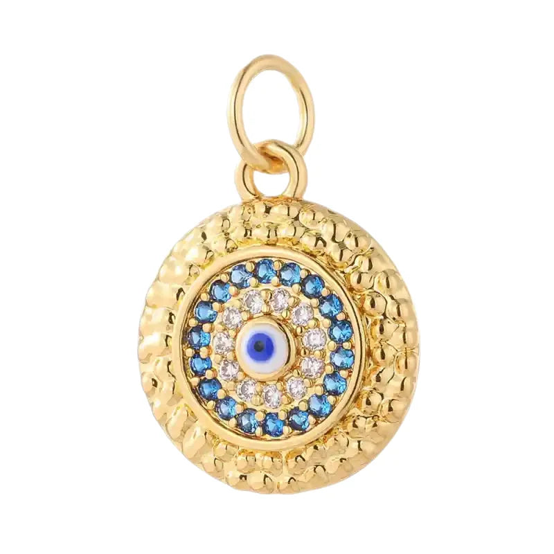 Shaped Charms for Necklaces Earrings and Bracelets Eyes Blue