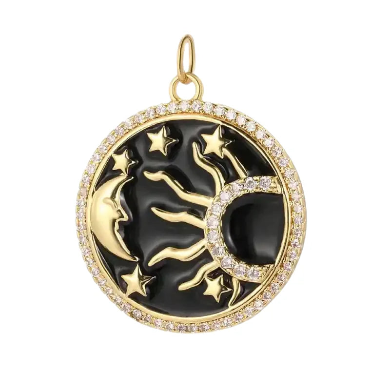 Shaped Charms for Necklaces Earrings and Bracelets Moon Sun