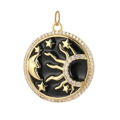 Shaped Charms for Necklaces Earrings and Bracelets Moon Sun