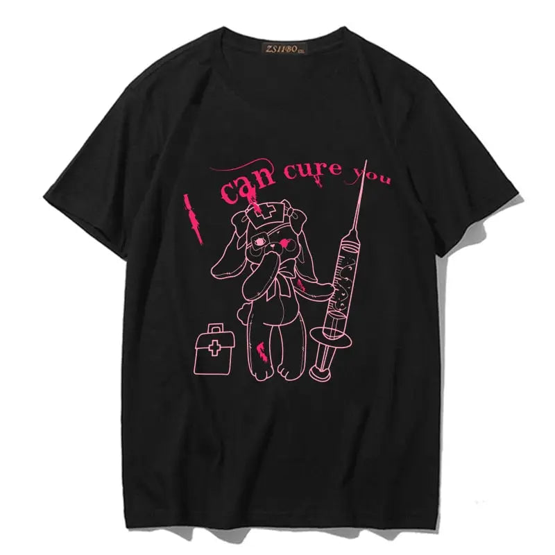 Short Sleeve Harajuku Bear T-shirt