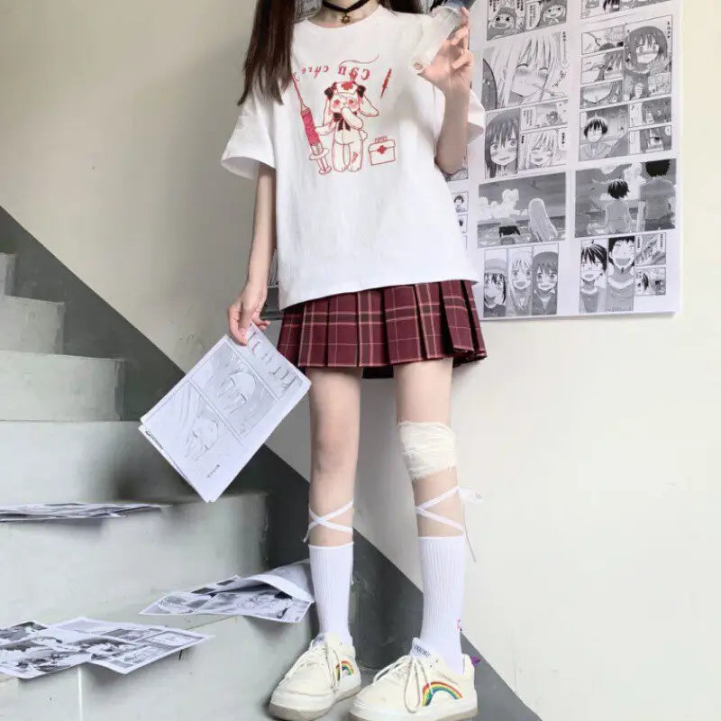 Short Sleeve Harajuku Bear T-shirt