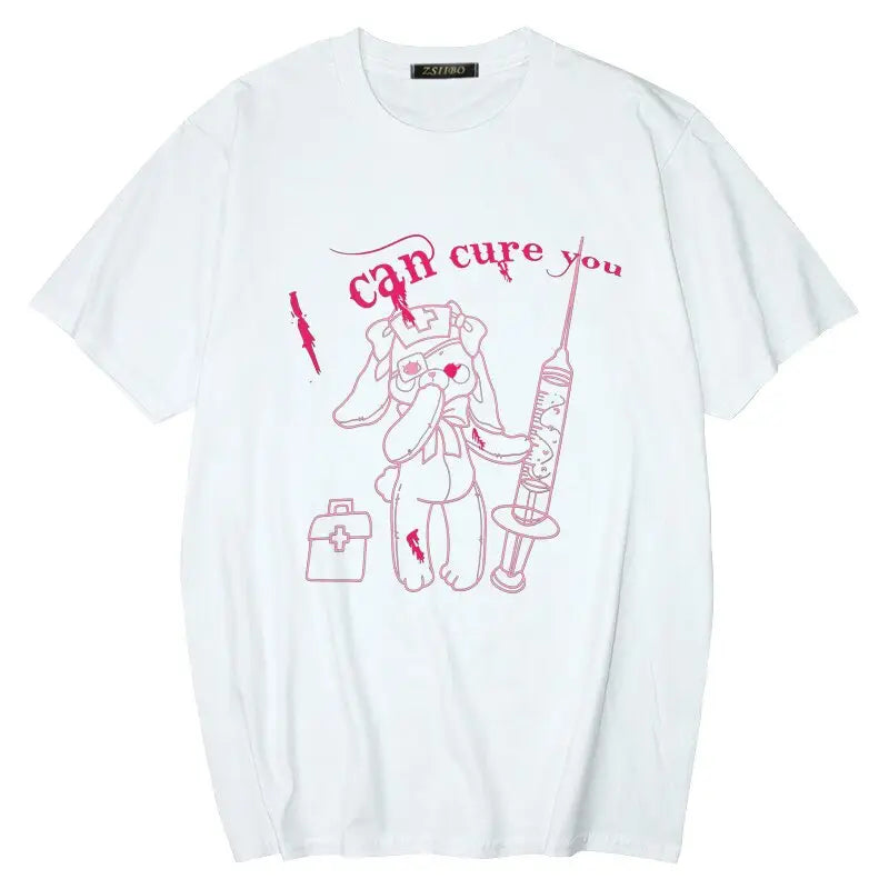 Short Sleeve Harajuku Bear T-shirt