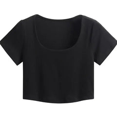 Short Sleeve Thin Knitted T-shirt