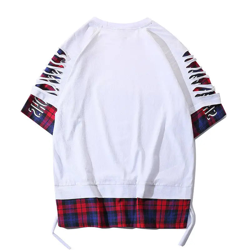 SHOW XIN DOU letters fashion T-shirt - white / M - T-Shirt