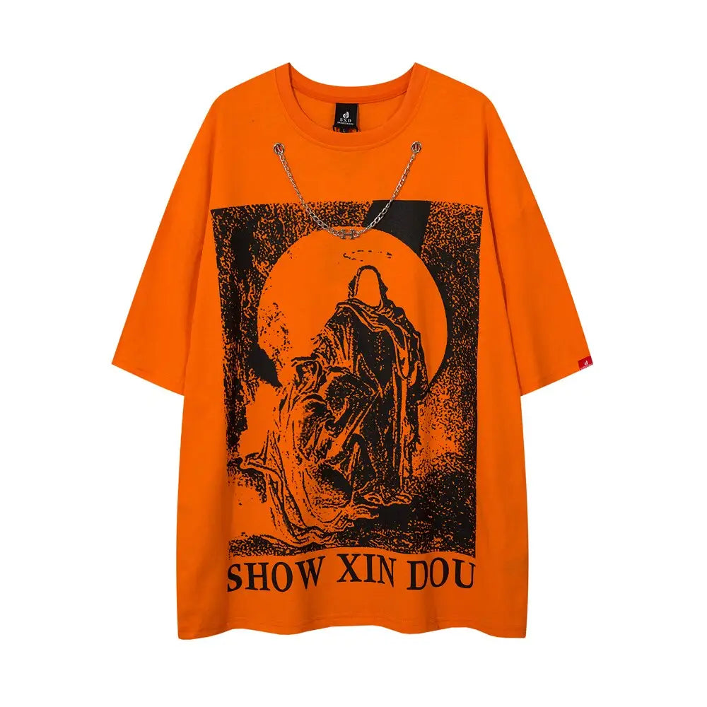 Show Xin Dou T-shirt - Orange / M - T-shirts