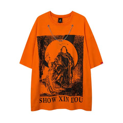 Show Xin Dou T-shirt - Orange / M - T-shirts