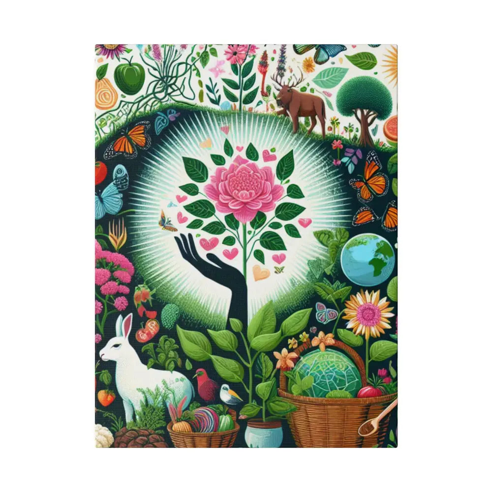 Sierra Bloom - Eco Matte Canvas - 12″ x 16″ (Vertical)