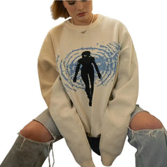 Silhouette Woman Knitted Sweater