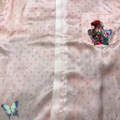 Silk Casual Shirt with Print Funny Design