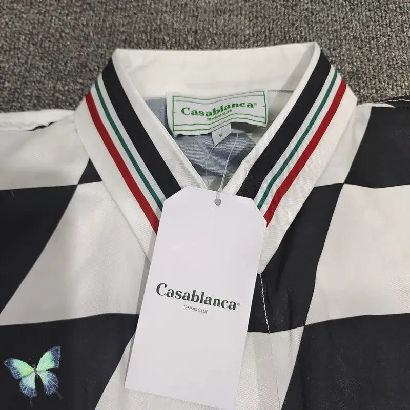 Silk Casual Shirt with Print Funny Design