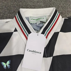 Silk Casual Shirt with Print Funny Design