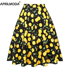 Silk Satin High Waist Flower Skirt for Women Black. / M