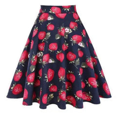 Silk Satin High Waist Flower Skirt for Women Purple / XL