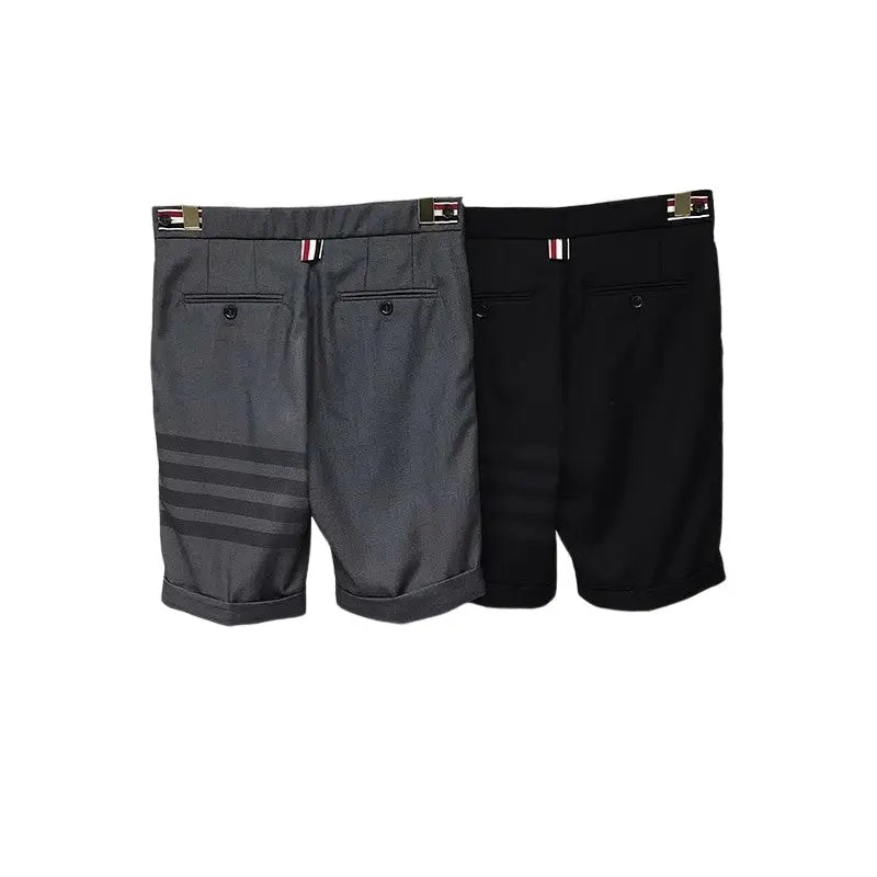 Simple Four-Bar Shorts - Short Pants