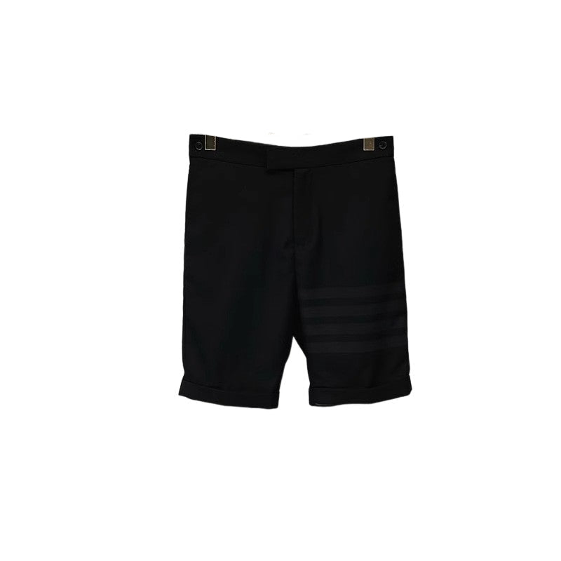 Simple Four-Bar Shorts - Black / M - Short Pants