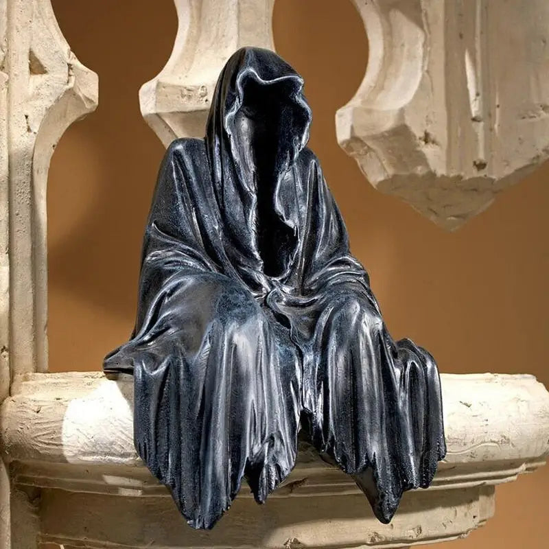 Sitting Wizard Decoration Sculpture