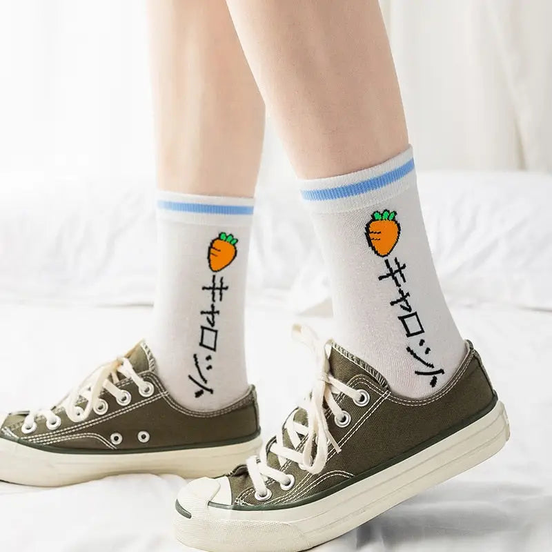 Skateboard Fruits Cotton Socks