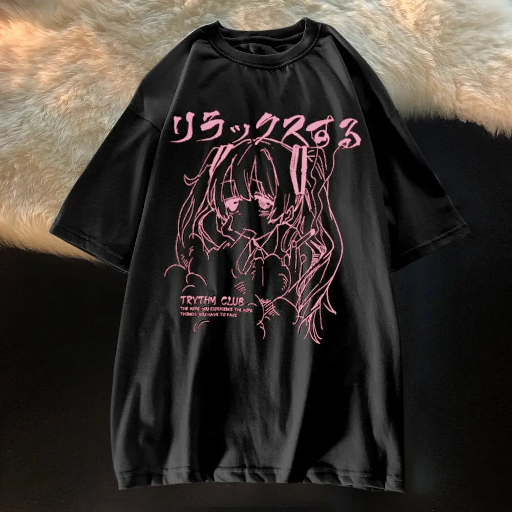 Skeleton Chest Grunge Aesthetic T-shirt - Pink / XS