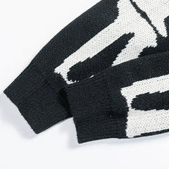 Skeleton Knitted Oversized Sweater