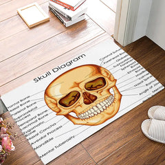 Skeleton Skull Welcome Door Entrance Rug