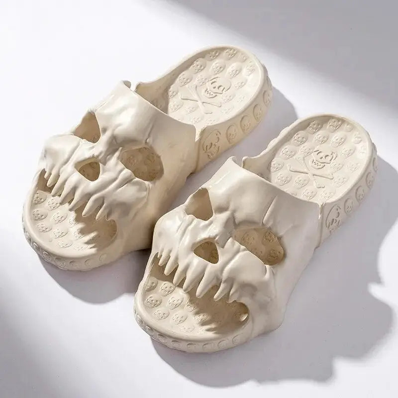 Skull Design Soft Slipper