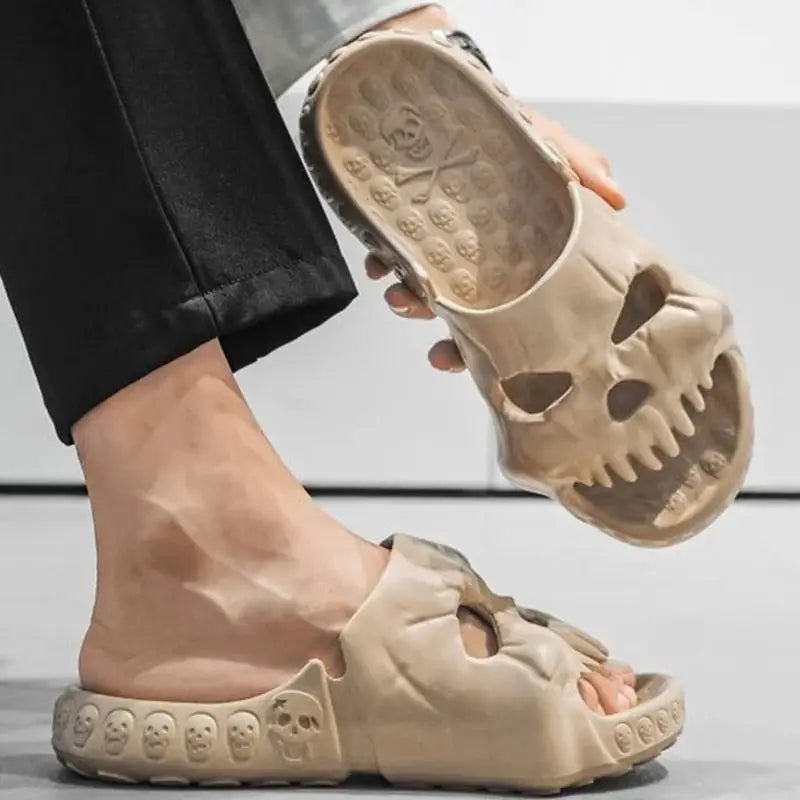 Skull Design Soft Slipper