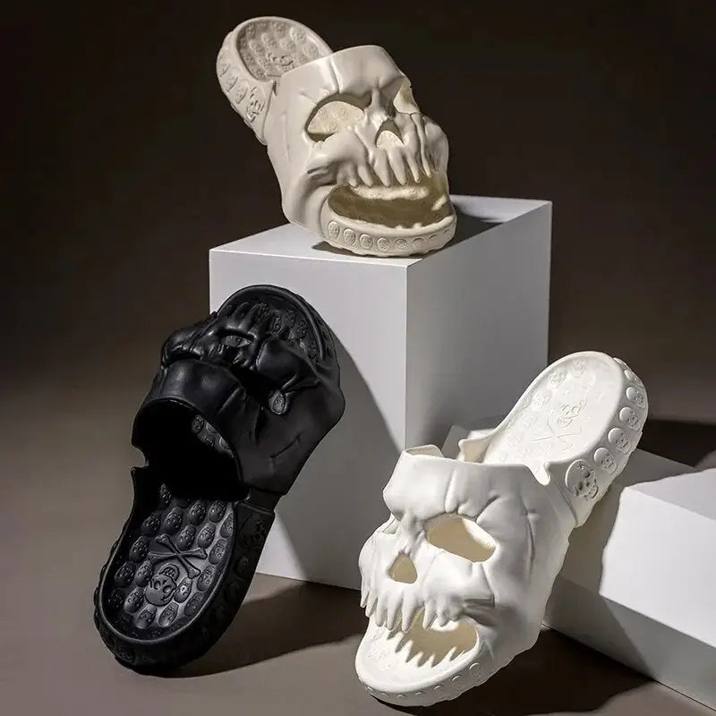 Skull Design Soft Slipper