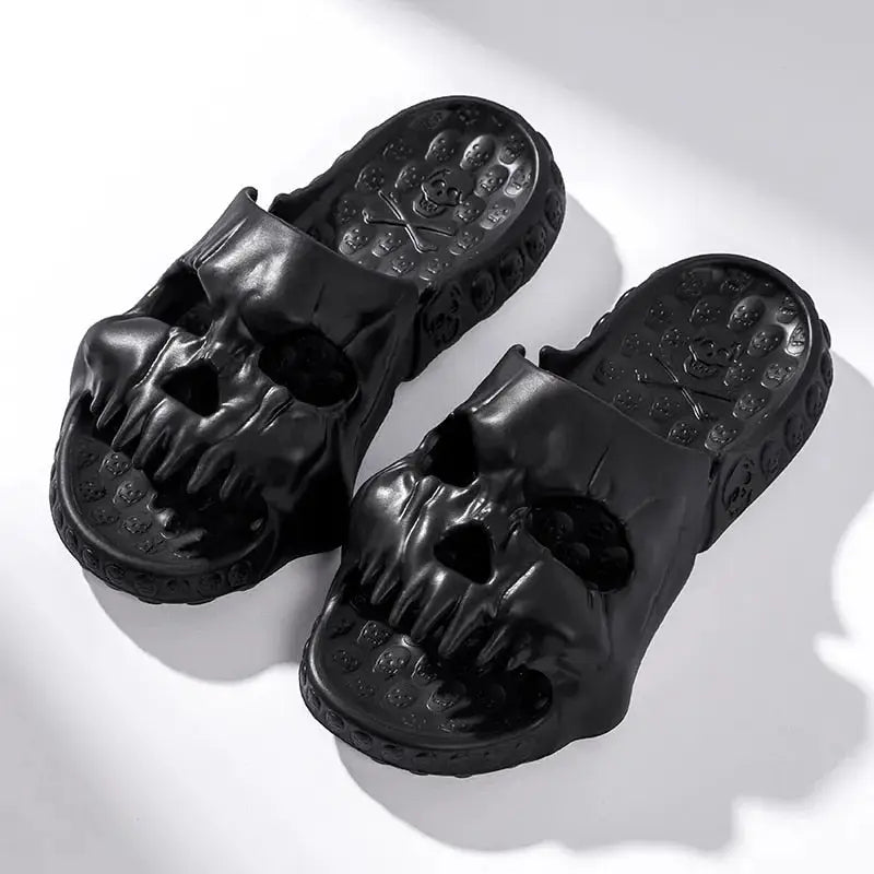 Skull Design Soft Slipper