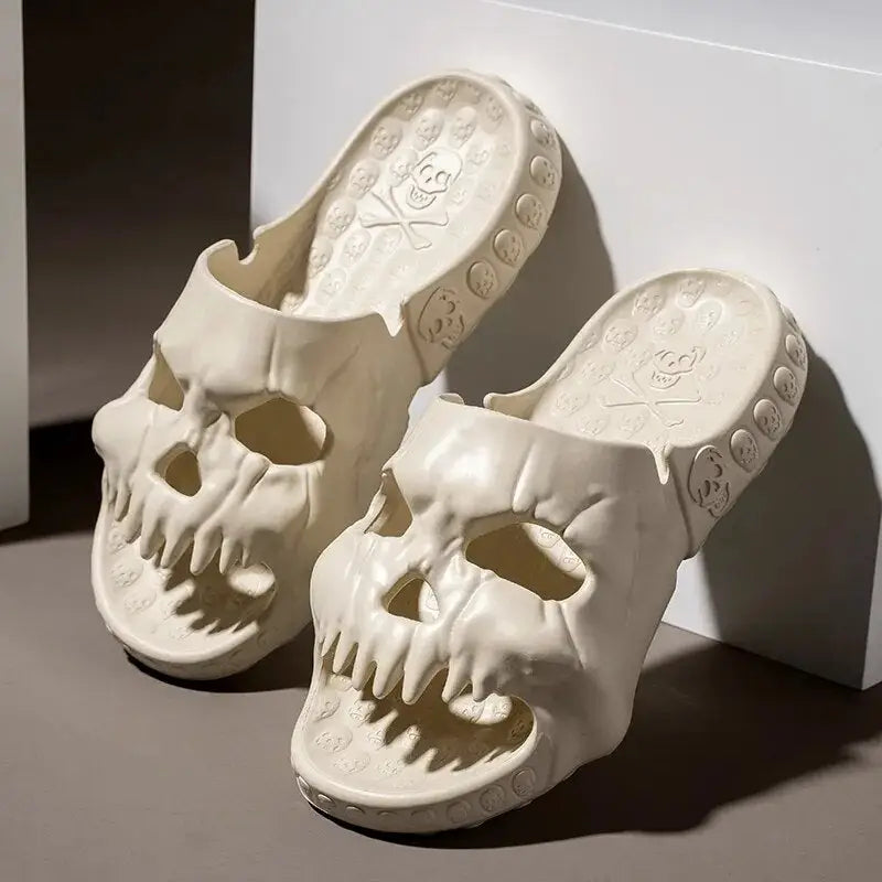 Skull Design Soft Slipper