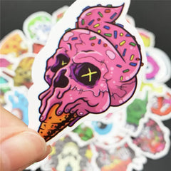 Skull Horror graffiti Stickers