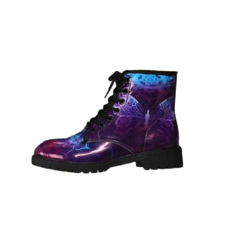 Skull Metallic Colors Short Boots Euro Size