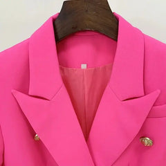 Slim Fit Double Breasted Blazer 32 Inches Sleeve