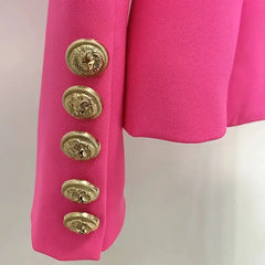 Slim Fit Double Breasted Blazer 32 Inches Sleeve