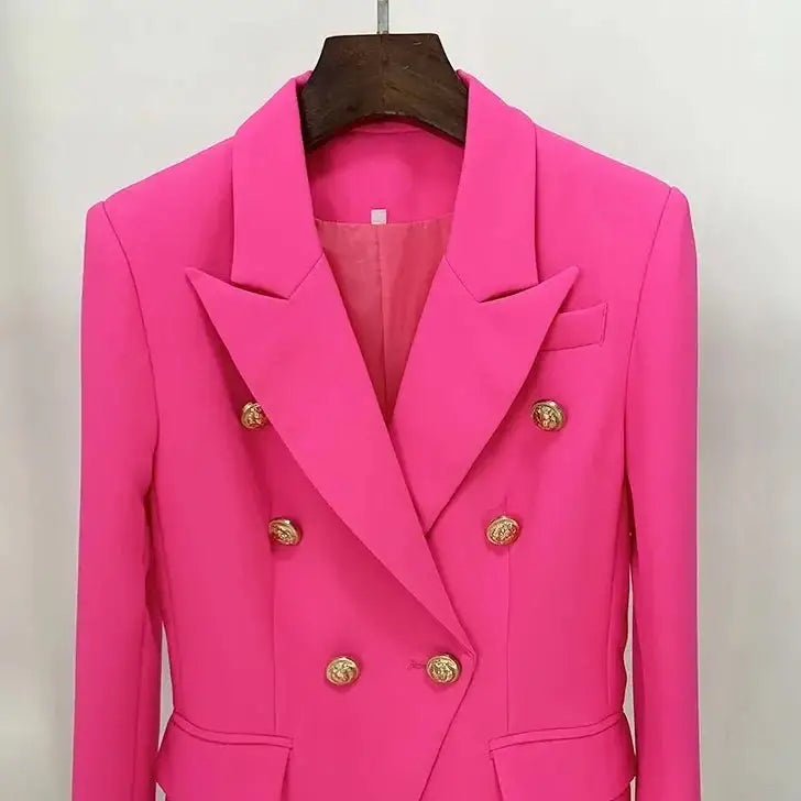 Slim Fit Double Breasted Blazer 32 Inches Sleeve