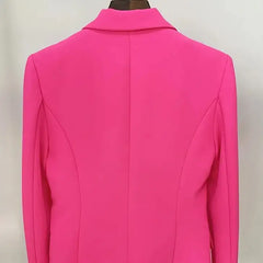 Slim Fit Double Breasted Blazer 32 Inches Sleeve