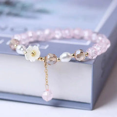 Small Flower Colorful Bracelet - Pink - Bracelets