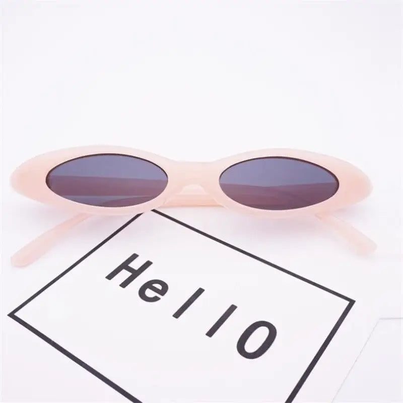 Small Oval Eye Sunglasses - Pink Gray
