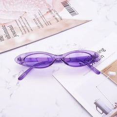 Small Oval Eye Sunglasses - Purple