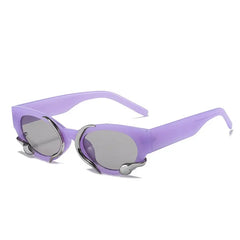 Small Snake Sunglasses - Purple / One Size