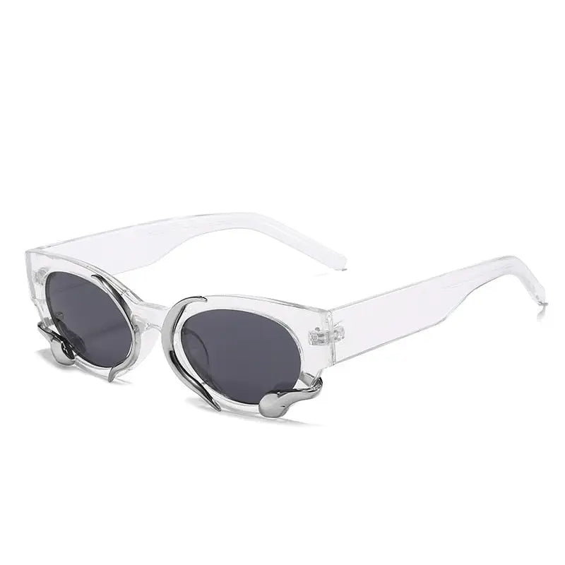Small Snake Sunglasses - White / One Size