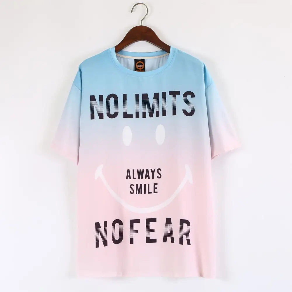 Smiley, No Limits, Always Smile Half-sleeved Oversize T-shirt