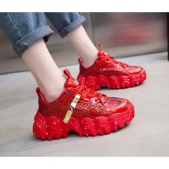 Snow Fake Laser PU Vegan Shoes