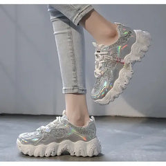 Snow Fake Laser PU Vegan Shoes