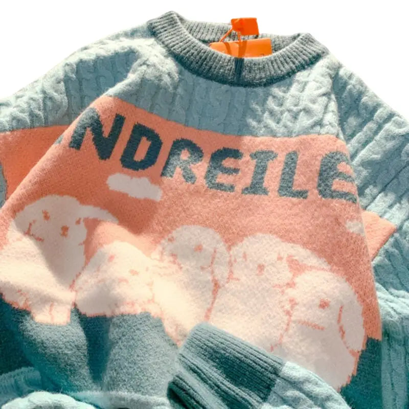 Soft Cartoon Rabbit Sweater