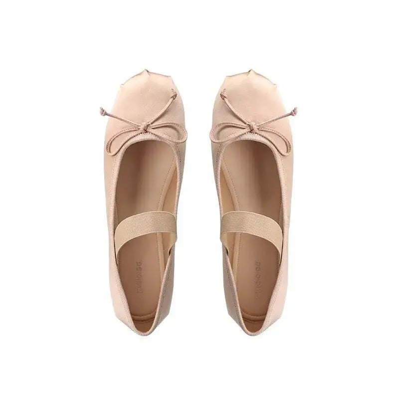 Soft Sole Low Top Bow Detail Shoes - Pink / 37