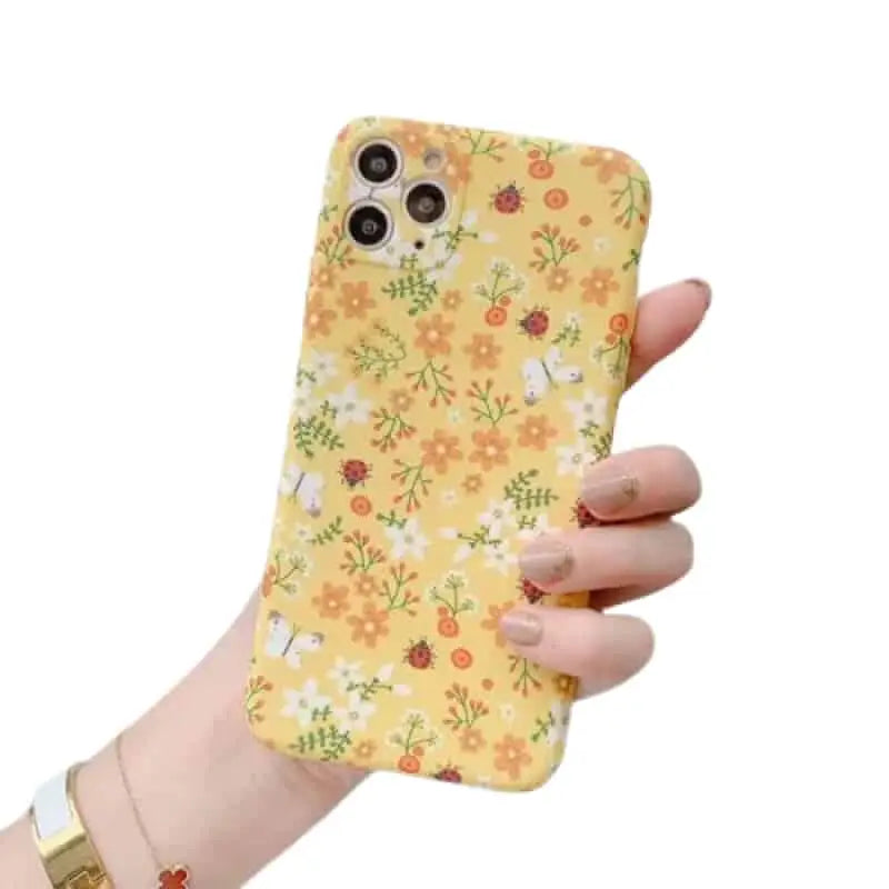 Soft TPU Floral Phone Case For Iphone 11 XS XR XSmax 12 13