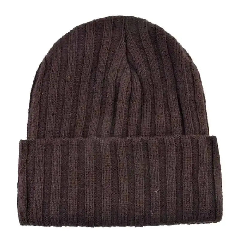 Solid Color Bear Knitted Beanies - Beanie