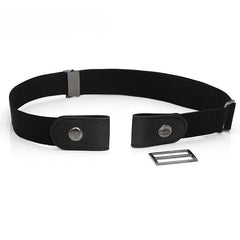 Solid Color Buckle-Free Elastic Waist Belt