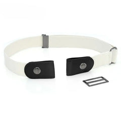 Solid Color Buckle-Free Elastic Waist Belt